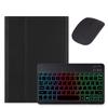 kaidisen Backlit Keyboard Case for iPad (A16) 11th Gen 2025/ iPad 10th Generation 2022 10.9 inch Case with Mouse and Detachable Backlight Keyboard,Black+Black view 1