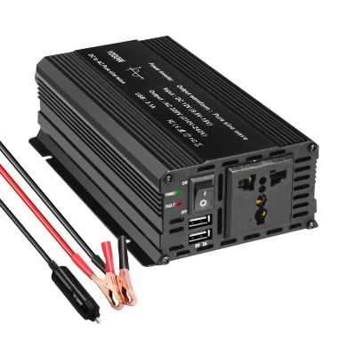 1000W-2200W Pure Sine Wave Inverter Car Power Inverters,12V DC to 220V AC Converter for Camping, RV, Truck, Vehicles, Emergency with Dual 3.1A USB, AC Outlets,1000w