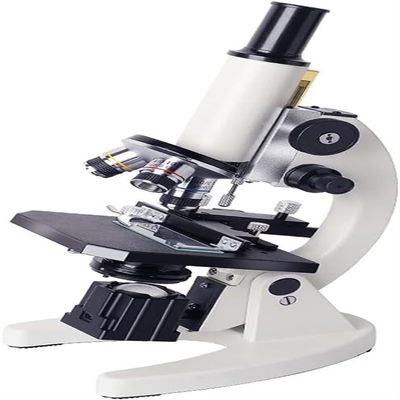 CHIPEL Microscope for Laboratory Compound Monocular Microscopes Coarse and Fine Focus Microscope with Metal Body for Kids Students School Laboratory