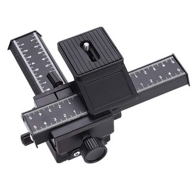 JEOZBM 4-Way Macro Focusing Rail Slider for Digital Cameras, 1/4" Mounting Screw, Accurate Adjustment