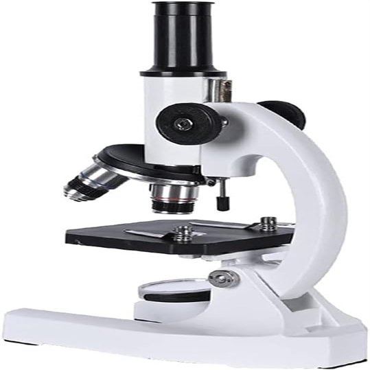 CHIPEL Microscope 640X 1280X 2000X HD Biological Microscope Monocular Student Education LED Light Phone Holder Electronic Eyepiece (Color : White, Size : Package3(40X)