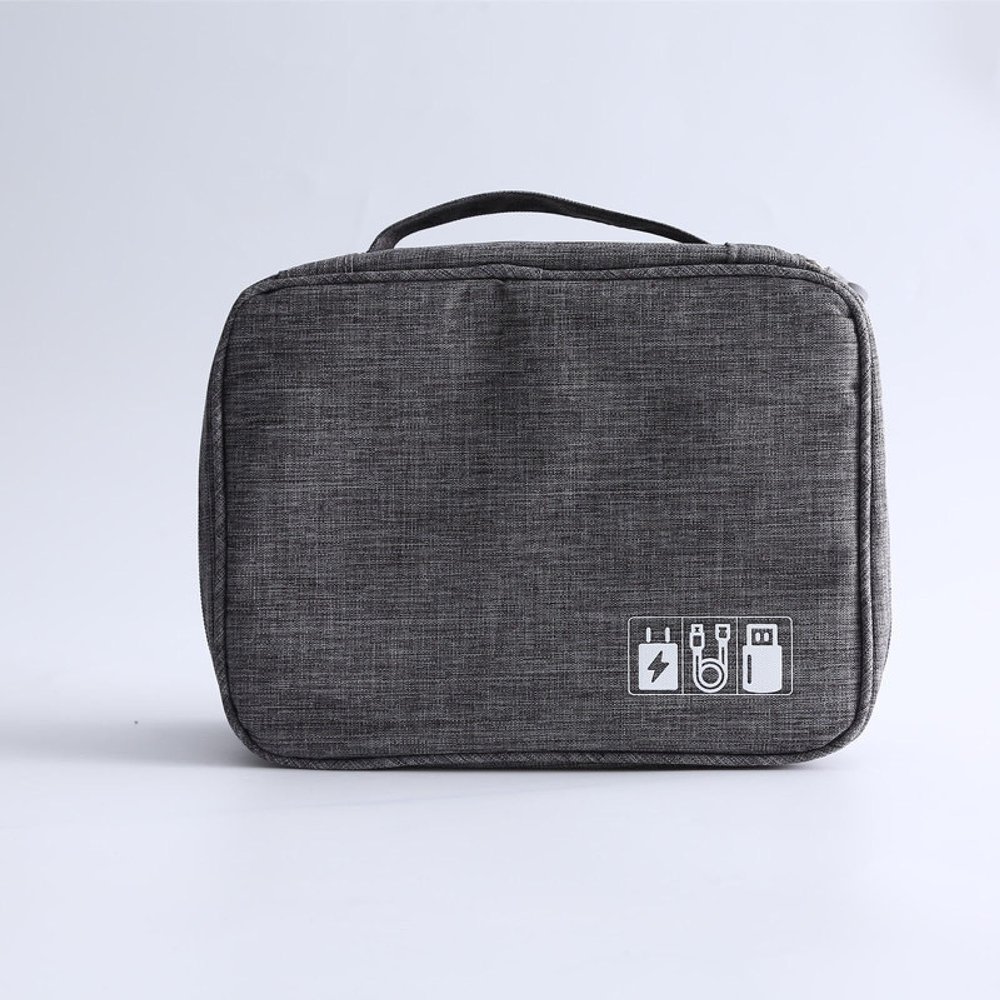 feevr Accessories Storage Bag, Portable Double-Layer Protective case, dustproof Data Cable, U Disk, Headphone Storage Bag