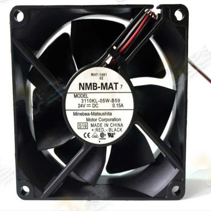 3110KL-05W-B59 Fan 3110KL-05W-B59 DC24V 0.15A 8CM 8025 3-Wire Inverter Cooling Fan