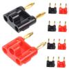 Homoyoyo 50pcs Plated Double Banana Connectors Audio Jack Accessory for Speakers Amplifiers Systems Easy Installation Design Mixed Colors view 3