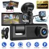 1080P High DefinitionCamera, Three Way, Large Wide Angle, Inside and Outside Car Recording with Picture in Picture, Easy Installation, Multinational Language Support view 2
