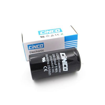 200-250uF 250-450V AC Appliance Motor Start Run Capacitor CD60 Air Compressor Capacitors Heavy Duty Electric Motor Starting