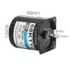 68KTYZ 68-28W AC 220V Permanent Magnet Gear Motor 1 RPM 2.5RPM 5RPM 10RPM 15RPM 20RPM 30RPM 50RPM small motor (Size : 60rpm) view 2