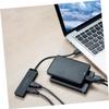 Hemoton USB Hub 4-Port Splitter with Micro USB Power Port, Compact Extender for Laptop and Pc, High- .0 Interface, 1M Cable, Grey view 4
