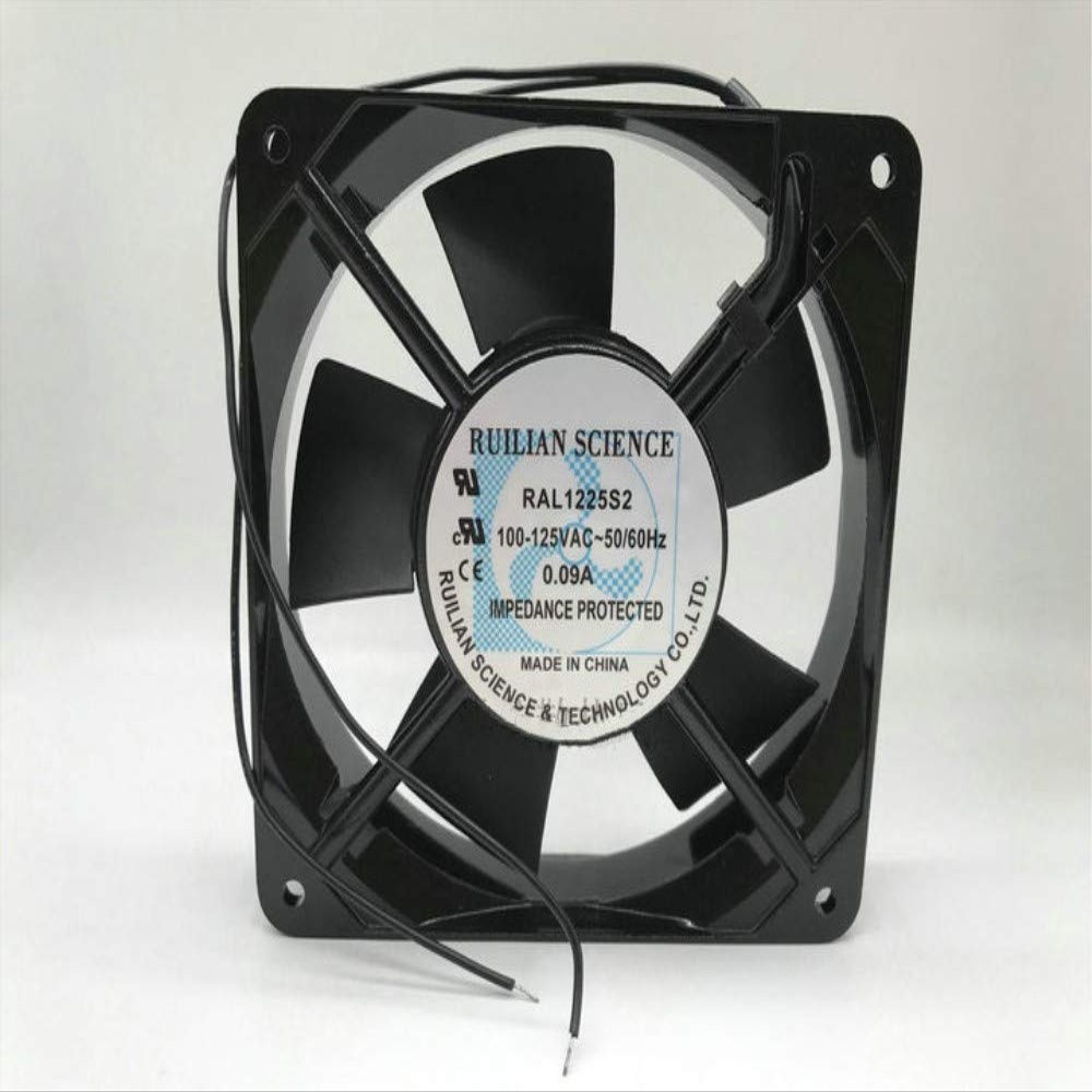 RAL1225S2 XINRUILIAN 100V 120mm Cooling Fan - 100-125V 0.09A 1225 2-Wire Cooling Fan