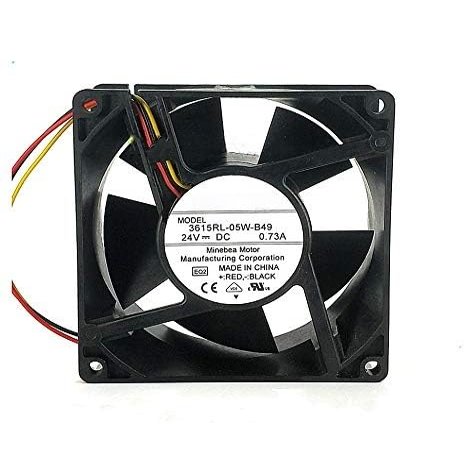 3615RL-05W-B49 NMB 24V 90mm Cooling Fan - 0.73A 9038 3-Wire Cooling Fan
