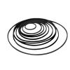 Cosyhat 50Pcs/Bag Wide 4mm Universal Mix Cassette Tape Machine Belts Assorted Common Drive Flat Rubber Belt for Recorder CD-ROM Video, Black view 2