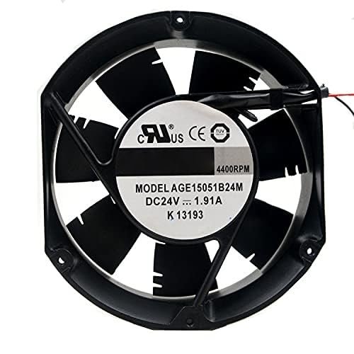 AGE15051B24M Crown 24V 172mm Cooling Fan - 1.91A 45W 17251 2-Wire DC Cooling Fan