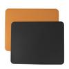 FUNOMOCYA 2pcs Double-Sided Leather Mouse Pad Set for Ergonomic Non- Design for Precise Tracking for and Desktops Black Red Yellow view 1