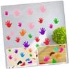 10pairs Footprint Hand Print Wall Stickers Boys and Girls Room Sticker Bulletins Board Decor view 2