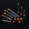 100pcs 200pcs DIA 12mm-25mm Lab Clear Plastic Test Tubes with Corks Stoppers Laboratory School Wedding Favor Gift Tube (Size : 12x100mm 200pcs) view 1