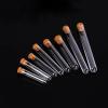 100pcs 200pcs DIA 12mm-25mm Lab Clear Plastic Test Tubes with Corks Stoppers Laboratory School Wedding Favor Gift Tube (Size : 12x100mm 200pcs) view 2