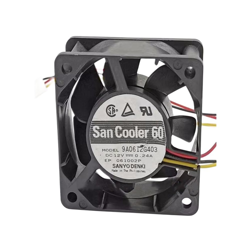 9A0612G403 12V 0.24A 6025 Cooling Fan,60X60X25MM 3-Wire