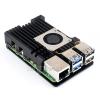 Aluminium Alloy Case (H) Compatible with Raspberry Pi 5 with Temperature-Controlled Blower Fan Faster Heat Dissipation More Durable view 1
