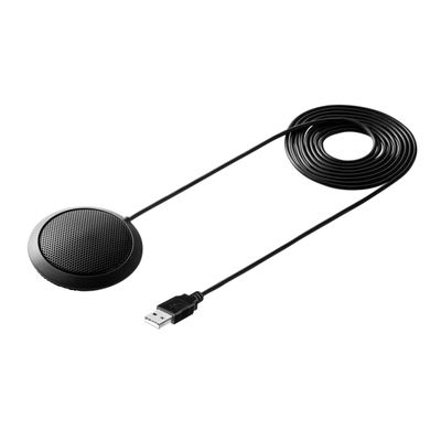 COHEALI 360degree Desktop USB Microphone with Pickup Conference Mic for Computer for Team Calls and Home Use Black
