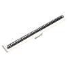 MECCANIXITY 2pcs 20" Cable Raceway 20mm Dia Cord Cover Hider Cable Management Wire Channel with Buckle & Scale, Black view 2