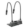 4 in 1 LED Microscope Illuminator Set Stage 80 LED Ring Light 2 Gooseneck Lamp 6W Bottom Base Light view 1