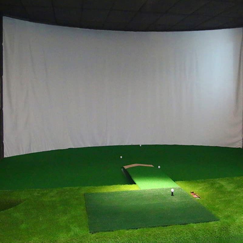 Erbaofd Portable Projector Screen Reflective Fabric Cloth, Golf Ball Simulator Impact Display Projection Screen Indoor White Cloth Material.