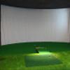 Erbaofd Portable Projector Screen Reflective Fabric Cloth, Golf Ball Simulator Impact Display Projection Screen Indoor White Cloth Material. view 1