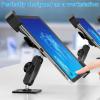 Cuxwill Tablet Wall Mount Lock Holder for 7-11" iPad, Metal Anti Theft Tablet Kiosk Mount with Secure Lockable for Conference Room, Desktop, Under Counter, Cabinet, Gym - Fits iPad, Galaxy Tab Series view 2