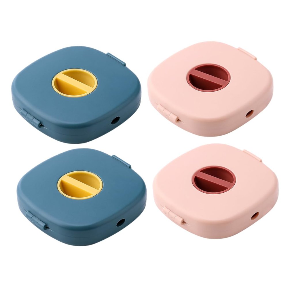 HOMSFOU USB Cables 4pcs Data Cable Storage Box Mobile Phone Holder Charging Cable to Rotate Abs Desktop Phone Holder Stand