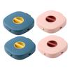 HOMSFOU USB Cables 4pcs Data Cable Storage Box Mobile Phone Holder Charging Cable to Rotate Abs Desktop Phone Holder Stand view 1