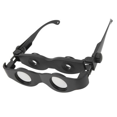 Magnifier Binocular Glasses Dual Layer Lens, Clear View for Fishing Bird Watching, Adjustable Focus, Minimalist Design, High Definition Imaging