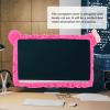 AOKWAWALIY Elastic Dustproof Computer Monitor Cover with Cat Ear Design Cute Protective Monitor Cover for 32 Inch Screens Lovely Pink Computer Protector for Home Office view 3