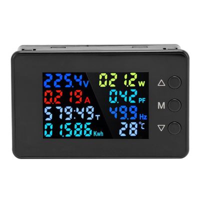 Power Energy Multimeter, Displays Voltage 50-300V Current 0-20A with Accurate Measurement, Ensuring Reliability for All Electric Appliance and Circuit Testing