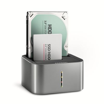 AXAGON ADSA-DC USB3.2 Gen1-2x SATA 6G Clone Dual HDD Dock Station ASMedia