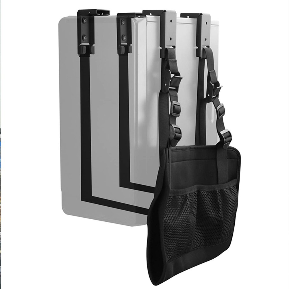 CPU Stand Under Desk PC Tower Stand Mount, Wall Mount CPU Holder, Adjustable Strap and Steel PC Host Case Stand with Storage Bag, for Most of Desktop Towers Computer Tower Stand ( Color : With Bag )
