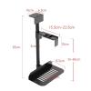 CPU Stand CPU Holder Under Desk Mount - Universal PC Case Holder Adjustable Wall PC Mount with 360 Swivel, Suspended PC Tower Holder Mainframe Hanger Computer Tower Stand (Color : Knob Black) view 2