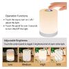 AMeLL LED Night Light, Smart Bedside Table Lamp, Touch Control, Dimmable, USB Rechargable, Portable, Color Changing RGB for Kids, Bedroom, Camping (Warm White) view 2