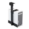 CPU Stand Universal PC Case Holder Under Desk, Wall Side CPU Stand Mount Adjustable PC Mainframe Hanger Bracket Fits Most PC Cases, Black/White Computer Tower Stand (Color : White) view 3