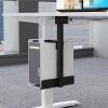 CPU Stand Universal PC Case Holder Under Desk, Wall Side CPU Stand Mount Adjustable PC Mainframe Hanger Bracket Fits Most PC Cases, Black/White Computer Tower Stand (Color : White) view 4