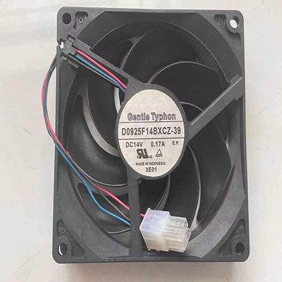 D0925F14BXCZ-39 SERVO 14V 90mm Cooling Fan - 0.17A 9CM 3-Wire Cooling Fan(W10395278)