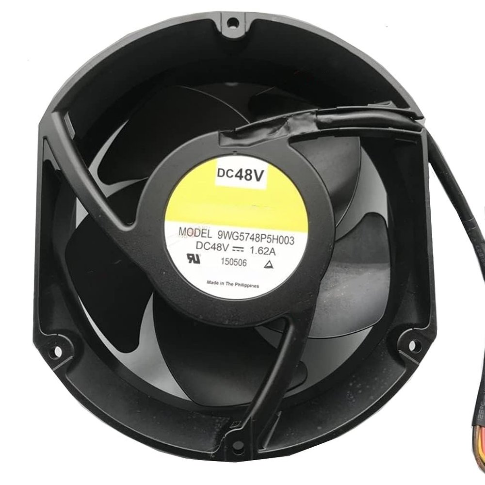 Beautyrankle 9WG5748P5H003 Sanyo 48V 172mm Cooling Fan - 1.62A 110/132KW 4-Wire Inverter Cooling Fan
