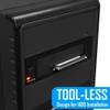 Luejnbogty Universal Hot Swap Mobile Rack for 2.5 Inch or 3.5 Inch SSD/HDD, Internal Tray-Less Hard Drive Backplane Enclosure, black, 500157569 view 3