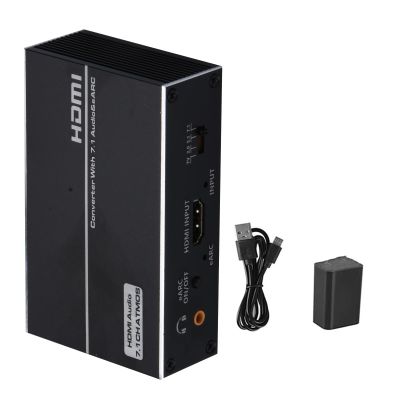 MOOKEENONE 4K@120Hz EARC Audio Extractor, Converter Sound Bar HDMI 2.0 AUX Audio Adapter Splitter Converter