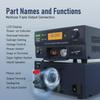 JESVERTY PS-30SWX DC Regulated Universal Bench Power Supply, AC-to-DC Power Convertor, 13.8V(5-15V Adjustable) 30A(Max), w/Audio Jack&Speaker, Callsign Storage, Multiple Connections for HAM&Amateur view 2