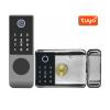 Tuya Wifi Double Side Fingerprint Smart Waterproof Electronic Lock Outdoor Gate Digital Password Remote APP Home Rim Lock Fingerprint /Password /IC Card / APP / Mechanical Key Suitable Door Thickness: view 4