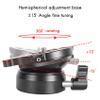 Luejnbogty DY-60N Tripod Head Leveling Base Adjusting Plate with Bubble Level for DSLR Camera, Black, 500055840 view 4