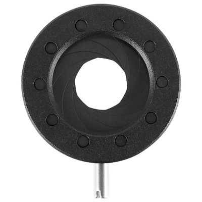 Luejnbogty Manual Aperture Adjustable Mechanical Iris Diaphragm Iris Diaphragm for Digital Camera Microscope Iris Lens SK12, Black, 500042571A4
