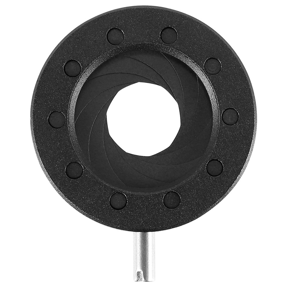 Luejnbogty Manual Aperture Adjustable Mechanical Iris Diaphragm Iris Diaphragm for Digital Camera Microscope Iris Lens SK12, Black, 500042571A4