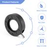Luejnbogty Manual Aperture Adjustable Mechanical Iris Diaphragm Iris Diaphragm for Digital Camera Microscope Iris Lens SK12, Black, 500042571A4 view 2