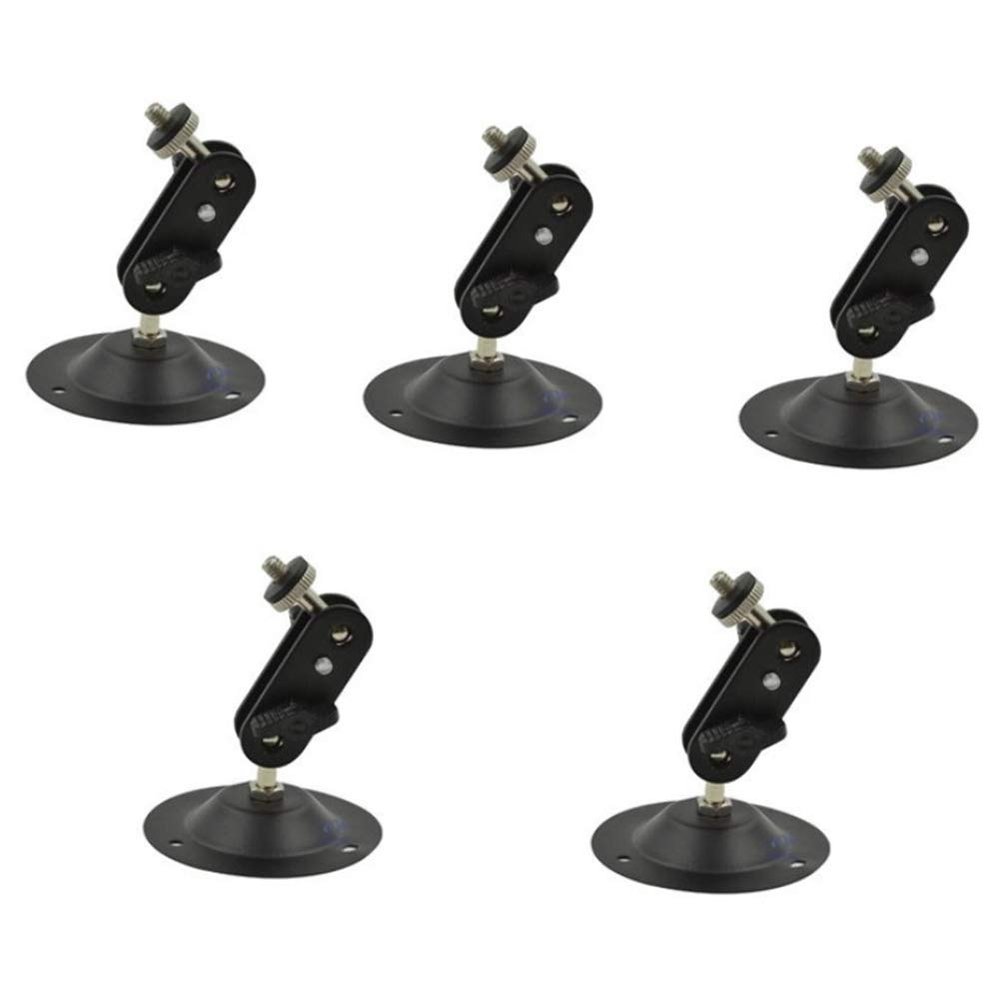 Luejnbogty Camera Wall Mount Bracket,Monitor Holder,Black Speaker Brackets,Indoor Outdoor Ceiling Wall Mounts Projector Stand 5PCS, 500008865
